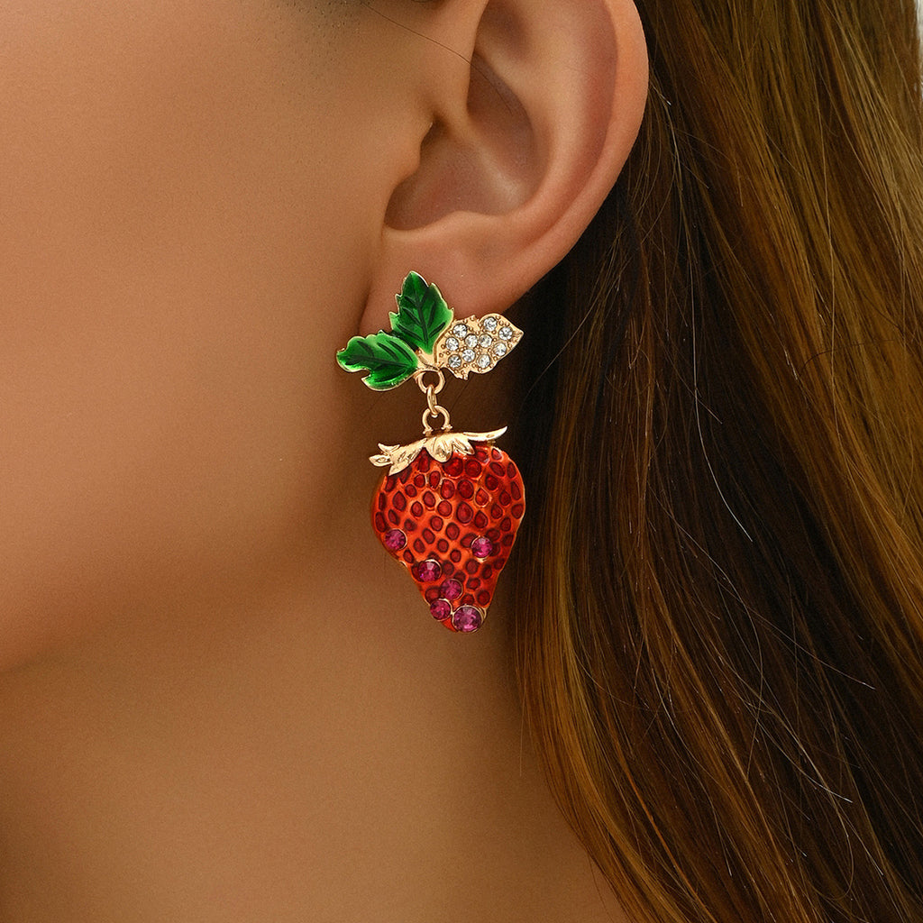 Strawberry Dangle Earrings