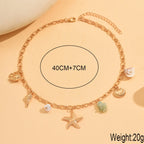 Marine Charm Pendant Necklace with Alloy Chain